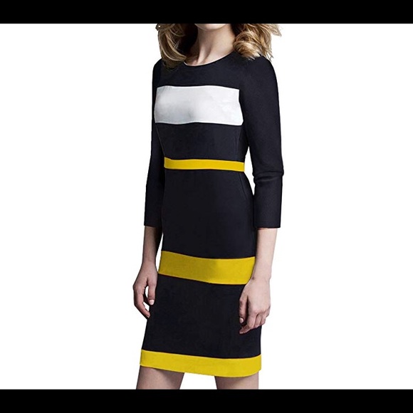 Black and yellow dress - Picture 2 of 2